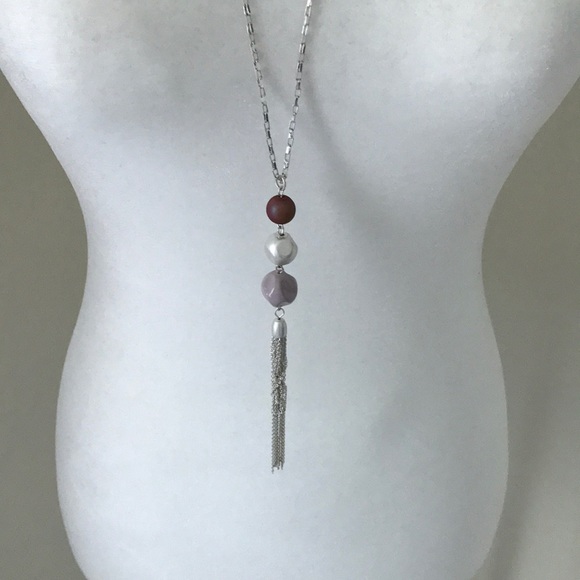 Christopher & Banks Jewelry - Christopher & Banks Long Beaded Tassel Necklace!